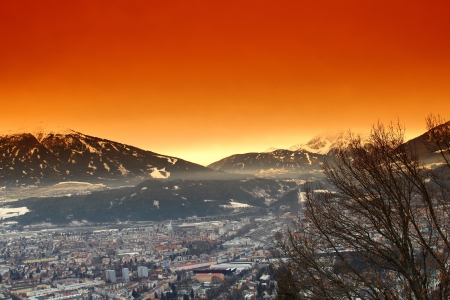 beautiful Scene in Innsbruck, Tirol in Austriaの写真素材