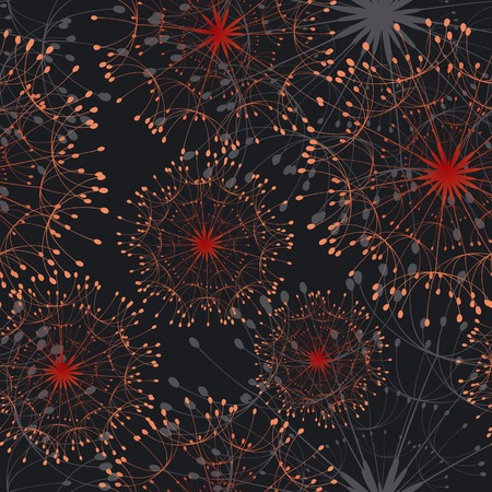 Abstract dandelion seamless pattern backgroundのイラスト素材