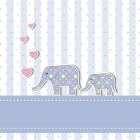 New baby shower invitation cardのイラスト素材