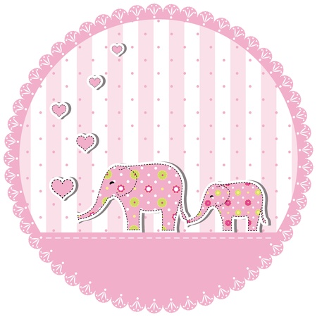New baby shower invitation cardのイラスト素材