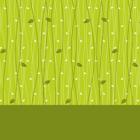 Abstract card design with leaves  seamless pattern backgroundのイラスト素材
