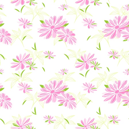 Colorful Flower Seamless Pattern Background Wallpaperのイラスト素材
