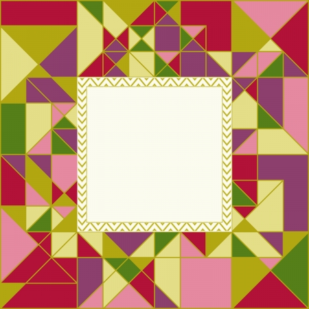 Colorful Geometric Pattern Card Designのイラスト素材