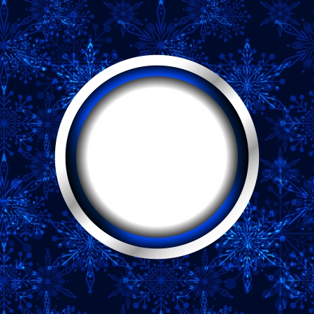 Abstract Blue Christmas Snowflake Backgroundのイラスト素材