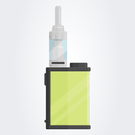 Colored flat vaping device.のイラスト素材
