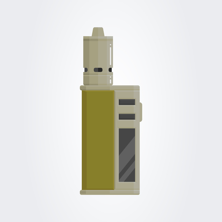Colored flat vaping device.のイラスト素材