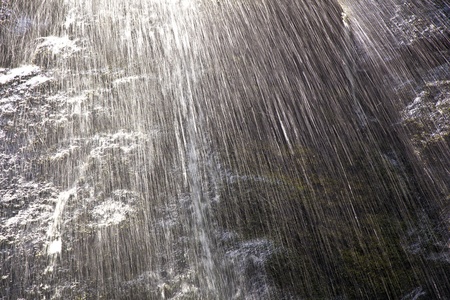 beautifl natural Waterfall in national parkの写真素材