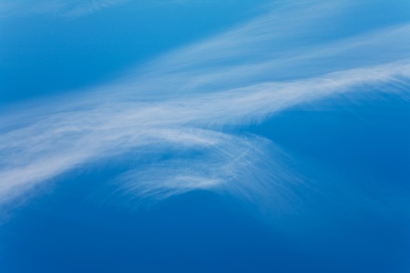beautiful blue sky with light clouds