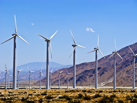 big wind turbines in Americaの写真素材