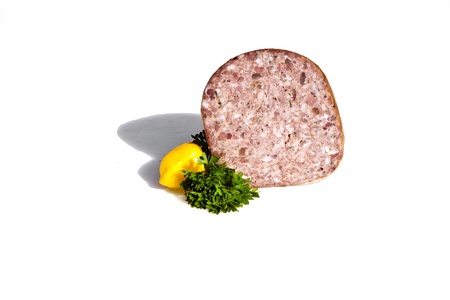 delicious sausages handmade by the butcher with traditional recipeの写真素材