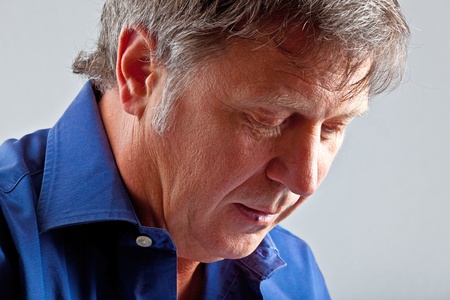 portrait of serious looking man