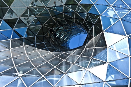 FRANKFURT, GERMANY - AUGUST 21: modern architecture in the newly inaugurated Shopping center myzeil...