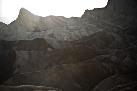 Zabriskie Point in Death Valley, located on Highway 190 near Furnance Creek Ranchの写真素材