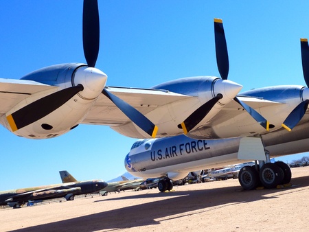 TUSCON, USA - MAY 13: visiting the Pima Air and space Museum at the may 13, 2011 in Tuscon, USA. Pima Air museum is one of the largest aviation museums in the world and maintains a collection of more than 300 aircrafts.のeditorial素材