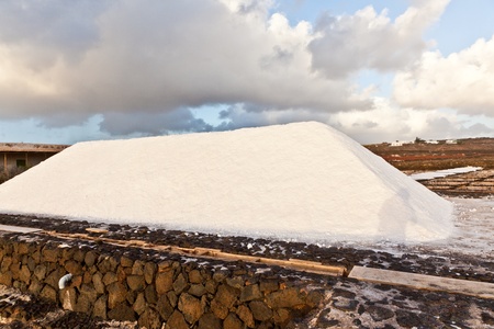 Salt refinery, Saline from Janubio, Lanzarote, Spainの写真素材