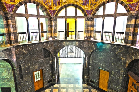 WIESBADEN, GERMANY - AUGUST 18: visit in the city museum at August 8, 2011 in Wiesbaden, Germany. The museum reopened in 1997 and is famous for its collection of expressionists.のeditorial素材