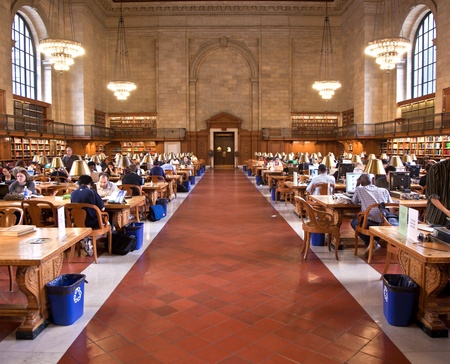 NEW YORK CITY - JULY 10: New York Public Library is the third largest public library in North...