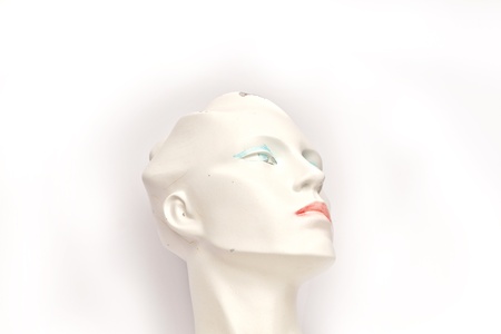 face of damaged puppet