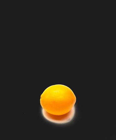 orange with black backgroundの写真素材