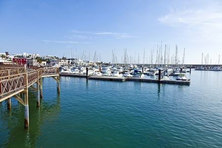 new harbor in Playa Blancaのeditorial素材