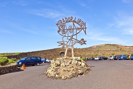 Mirador del Rio on Canary Island Lanzarote, Spainのeditorial素材