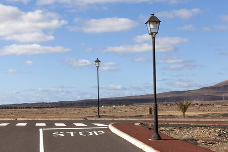 new roads for the development area in Lanzarote