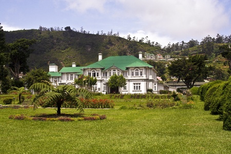 old english colonial style hotel in Nuwara Eliyaのeditorial素材