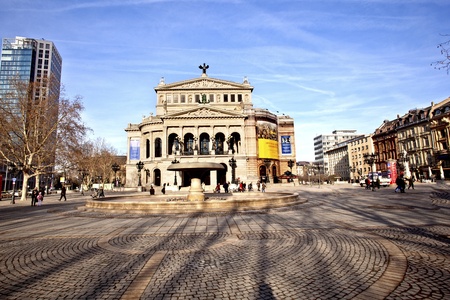 famous Opera house in Frankfurt, the Alte Oper, Germanyのeditorial素材