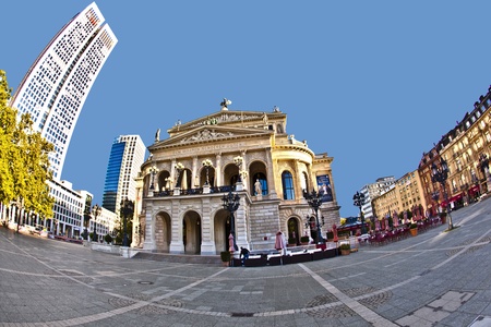 famous Opera house in Frankfurt, the Alte Oper, Germanyのeditorial素材
