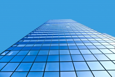 glass facade of Modern skyscraperの写真素材
