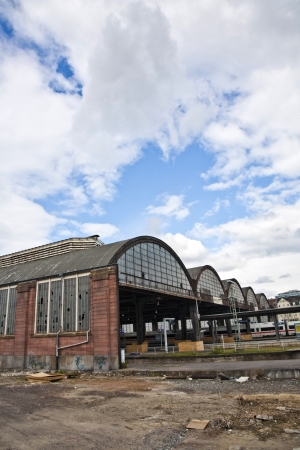 classicistic iron train stationのeditorial素材