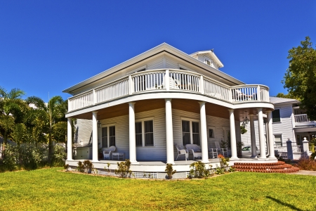 beautiful old wooden manison of the southのeditorial素材