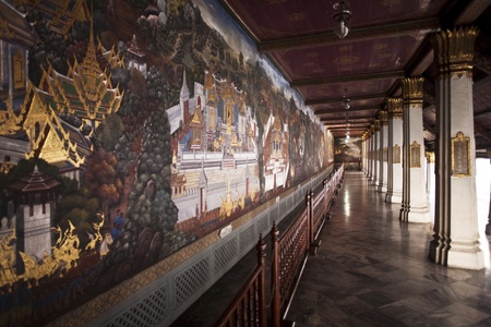 famous wall paintings in  the inner Grand Palaceのeditorial素材