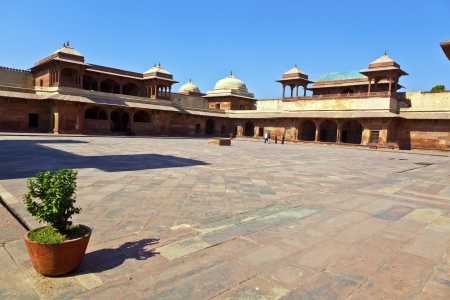 Fatehpur Sikri, India. It is a city in Agra district in India. It was built by the great Mughal emperor, Akbar beginning in 1570.の写真素材