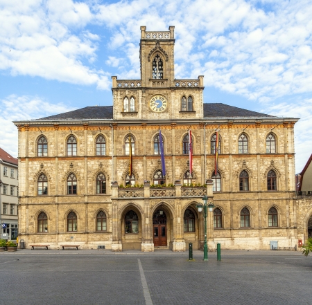 Town hall Weimar in Germanyの写真素材