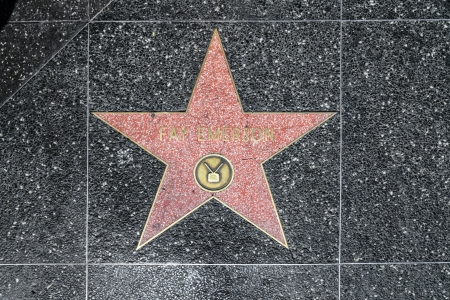 HOLLYWOOD - JUNE 26: Fay Emerson's star on Hollywood Walk of Fame on June 26, 2012 in Hollywood, California. This star is located on Hollywood Blvd. and is one of 2400 celebrity stars.のeditorial素材