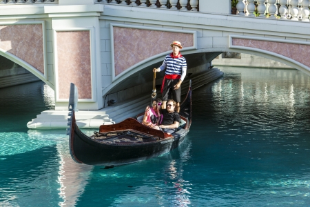 lAS VEGAS - JUNE 15: The Venetian Resort Hotel & Casino on June 15, 2012. The resort opened on May 3, 1999 with flutter of white doves, sounding trumpets, singing gondoliers and actress Sophia Loren.のeditorial素材