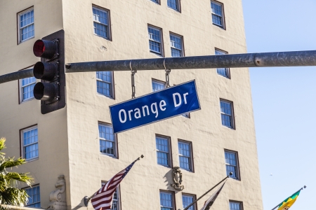 Orange Blvd street sign in Hollywoodのeditorial素材