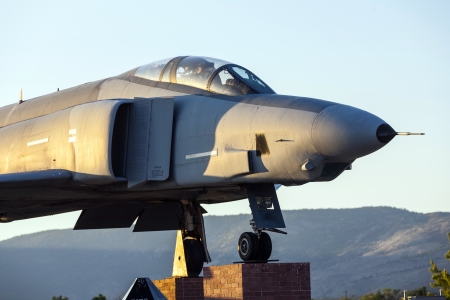 SUSANVILLE, USA JUNE 17: Phantom F4 Fighter at Veterans Memorial on June 17,2012 in Susanville, USA....