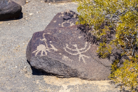 Petroglyph Site, Near Gila Bend, Arizonaの写真素材