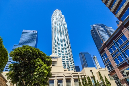 LOS ANGELES - JUNE 27: perspective of famous public Library on June 26,2012 in Los Angeles. With more than six million volumes, it is one of the largest publicly funded library systems in the world.のeditorial素材