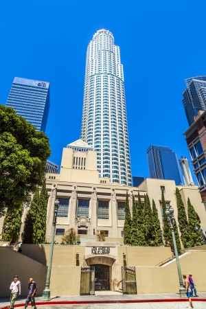LOS ANGELES - JUNE 27: perspective of famous public Library on June 26,2012 in Los Angeles. With more than six million volumes, it is one of the largest publicly funded library systems in the world.のeditorial素材