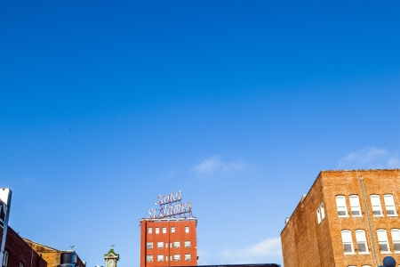 SAN DIEGO, USA - JUNE 11: facade of historic hotel St. James on June 11, 2012 in San Diego, USA. Built in 1913 by the late Henry Harms Preibisius, the  hostelry was the tallest building in San Diego.のeditorial素材