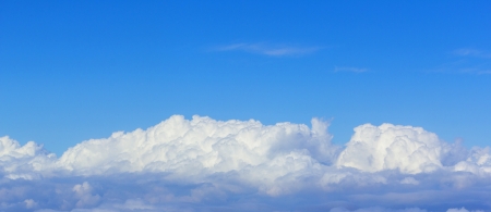 white cloudscape in the sky