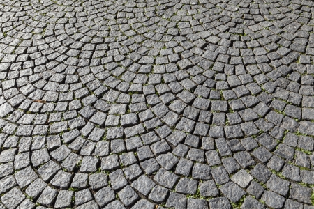 old cobble stone street in Bonn, Germanyの写真素材