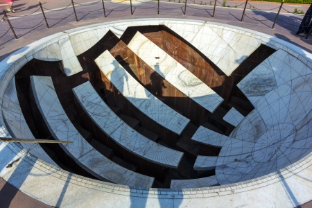 Astronomical instrument at Jantar Mantar observatory - Jaipur, Rajasthan, India