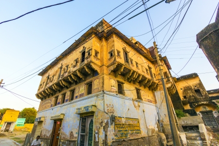 old Haweli house in Mandawa rajasthan state in Indiaのeditorial素材