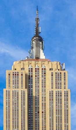 NEW YORK - CIRCA JULY 2010: The Empire State Building circa July 2010 in New York City. After the terrorist attack on 9/11/01, this is the tallest building in New York and 3rd in USA.のeditorial素材