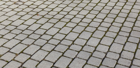 grey tiles give a harmonic pattern at the ground