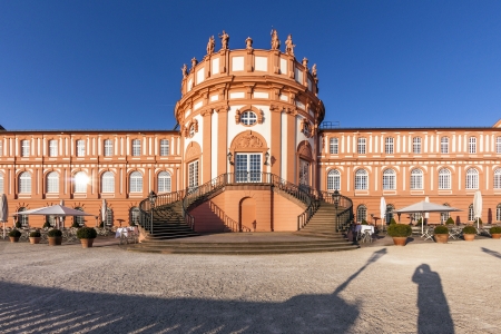 famous Biebrich Castle in Wiesbadenのeditorial素材